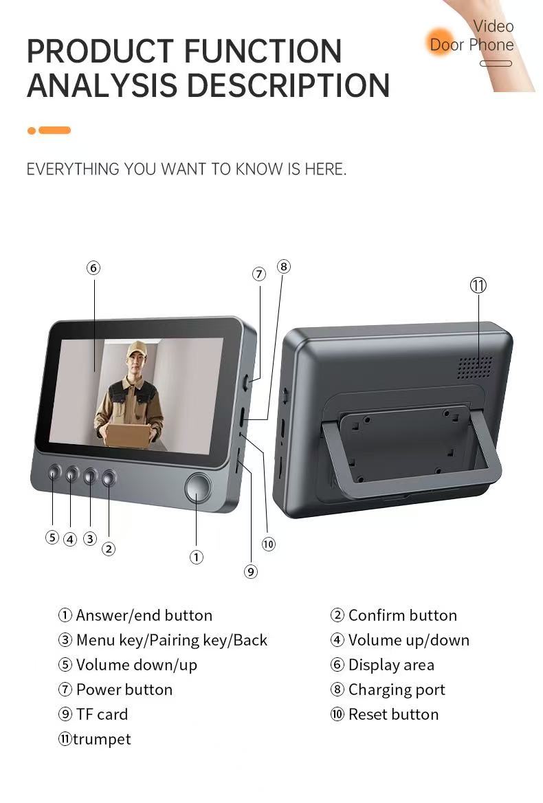 classic video doorbell in box packaging