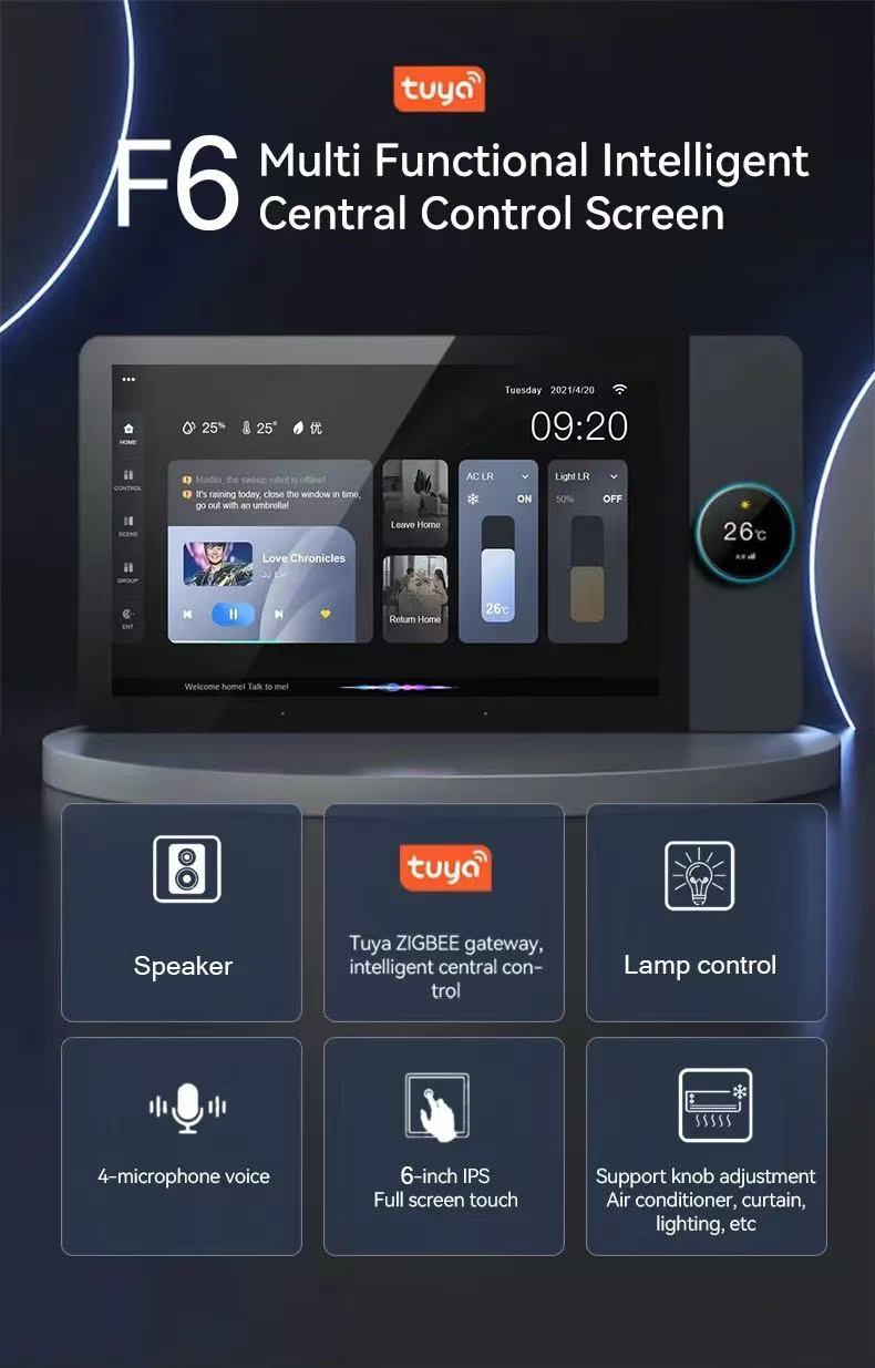 smart control panel in hotel room