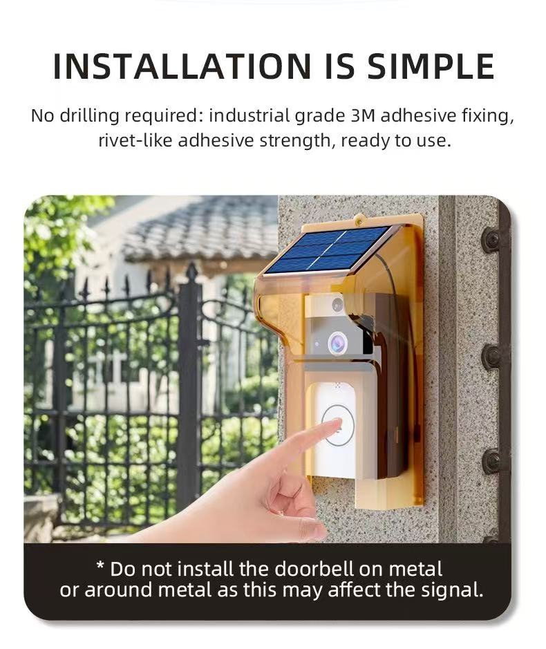 solar doorbell camera angle