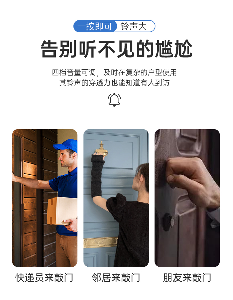wireless doorbell different colors available